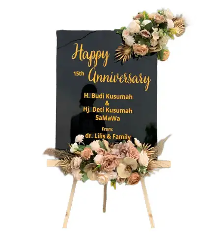 Papan Bunga Akrilik Mompang